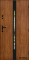 Drzwi wejściowe lustro W-13 CZARNA 70/80/90/100
