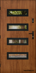 Specchietto retrovisore porta d'ingresso W-6 NERO 70/80/90/100
