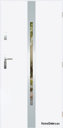 Porta esterna con specchio W-13 INOX 70/80/90/100