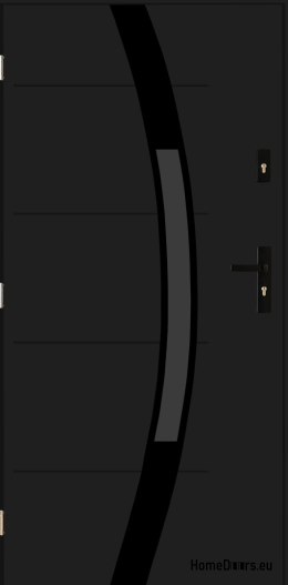 Drzwi zewnętrzne Sofia 05 black antracyt 80 LEWE