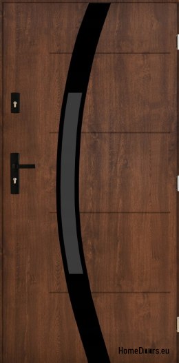 Drzwi zewnętrzne Sofia 05 black orzech 80 PRAWE