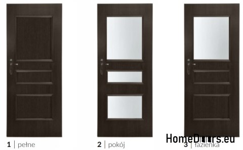 Drzwi Przeszklone wewnętrzne pokojowe ABALON Pokój 80