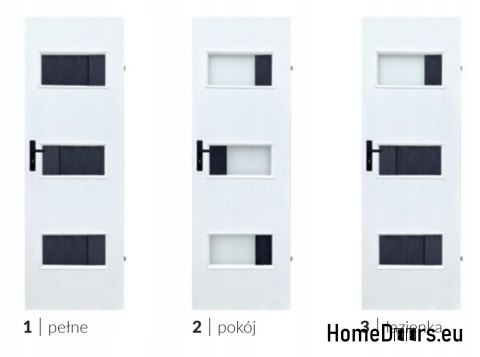 Drzwi Przeszklone wewnętrzne pokojowe WELLA MINI Pokój 60