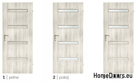Drzwi pełne wewnętrzne pokojowe HADAR Pełne 70