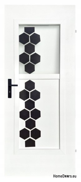 Drzwi pełne wewnętrzne pokojowe Heksagon Kolor Łazienka 60