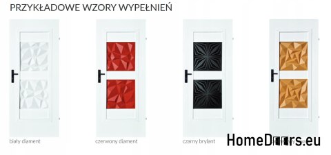 Drzwi pełne wewnętrzne pokojowe Kwadro 90