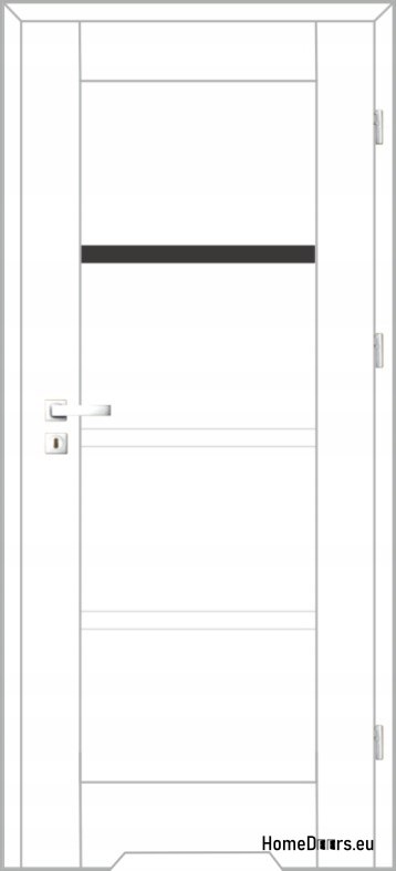 Drzwi Wewnętrzne Pokojowe Przeszklone GRASO WC 80 Kolor Biały