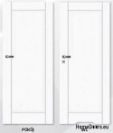 Drzwi Wewnętrzne Pokojowe Przeszklone IRYS WC 80 Kolor Biały Premium