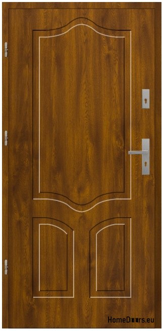Drzwi T24 72 mm 90 LEWE, wypełnienie styropian, kolor złoty dąb