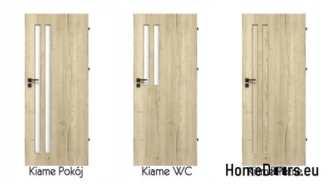 Drzwi Wewnętrzne Płycinowe Kiame WC 80 Lakierowane Kolory