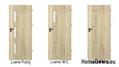 Drzwi Wewnętrzne Płycinowe Luena WC 80 Lakierowane Kolory