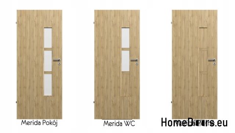 Drzwi Wewnętrzne Płycinowe Merida WC 80 Lakierowane Kolory