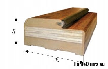 OŚCIEŻNICA STAŁA MDF WZMOCNIONA 90x45 GRUPA PVC