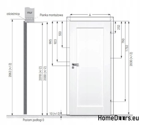 OŚCIEŻNICA STAŁA MDF WZMOCNIONA 90x45 GRUPA PVC