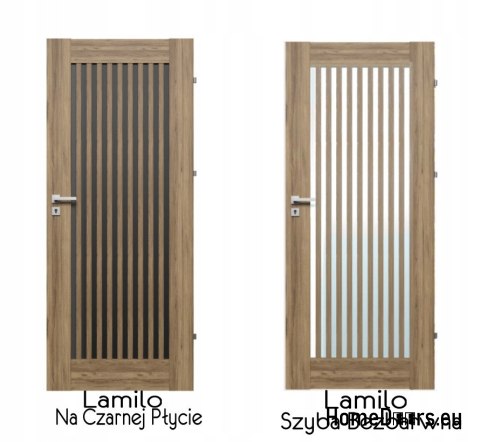 Drzwi Wewnętrzne Ramowe Lamilo Szyba Bezbarwna 70 FRESH Kolory