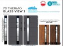 Warm exterior doors THERMO GLASS 4-pane package 70mm, OFF-THE-SHELF, 90 P