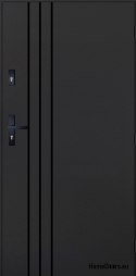 Drzwi Zewnętrzne PANTOR HURON Prawe 90 Antracyt Grube 72mm Ciepłe