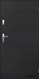 Drzwi zewnętrzne polskie SAMBA 80 PRAWE antracyt