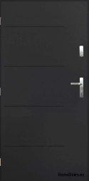 Drzwi zewnętrzne polskie SAMBA 90 Lewe antracyt