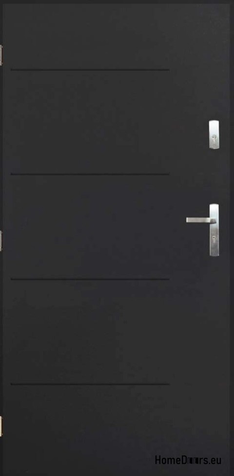 Drzwi zewnętrzne polskie SAMBA 90 Lewe antracyt