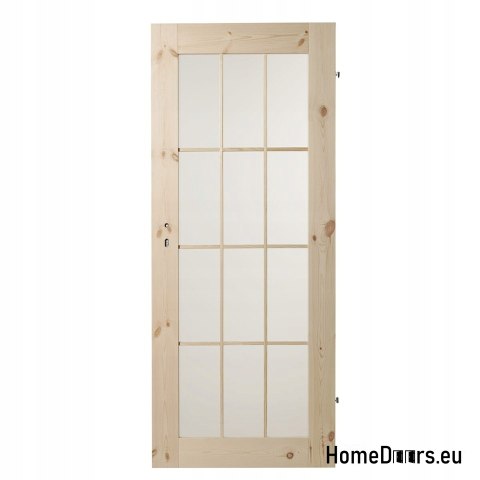 Drzwi wewnętrzne sosnowe Lamin Glass Sosna Sęczna 60
