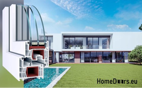 Okno Rozwierno uchylne okna na wymiar okno dwuskrzydłowe białe