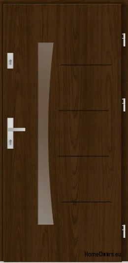 Drzwi zewnętrzne drewniane płytowe Parla 80,85,90,95,100 Kolory 75mm