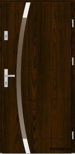Drzwi zewnętrzne drewniane płytowe Santander 80,85,90,95,100 Kolory 75mm