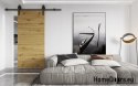 Drzwi przesuwne 70 naścienne ALFA LOFT A 04 Dąb Artisan 74+system przesuwny