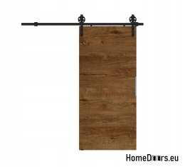 Drzwi przesuwne 70 naścienne ALFA LOFT A 04 Dąb Lefkas 74+system przesuwny