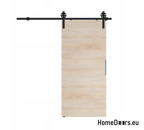 Drzwi przesuwne 70 naścienne ALFA LOFT P 01 Buk Norweski74+system przesuwny