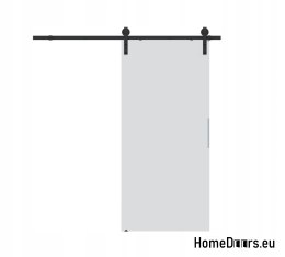 Drzwi przesuwne 80 naścienne ALFA LOFT P 01 Białe 85 + system przesuwny
