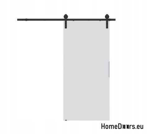 Drzwi przesuwne 80 naścienne ALFA LOFT P 01 Białe 85 + system przesuwny