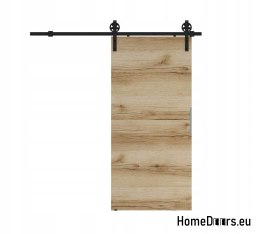 Drzwi przesuwne 90 naścienne ALFA LOFT A 04 Dąb Grand 95 + system przesuwny