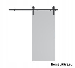 Drzwi przesuwne 90 naścienne ALFA LOFT A 04 Szare 95+ system przesuwny