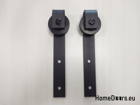 Drzwi przesuwne 90 naścienne ALFA LOFT P 01 Antracyt 95 + system przesuwny