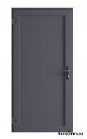 DRZWI ZEWNĘTRZNE TECHNICZNE GOSPODARCZE PCV 110X205 cm ANTRACYT LEWE