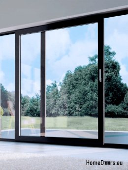 Drzwi okno przesuwne tarasowe balkonowe HSL 200 x 210 cm lewe białe ciepłe