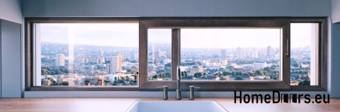 Drzwi okno przesuwne tarasowe balkonowe HSL 200 x 210 cm lewe białe ciepłe