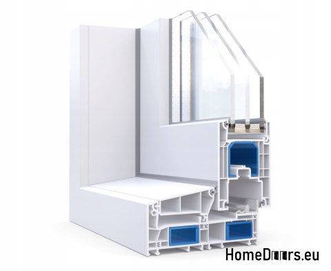 Drzwi okno przesuwne tarasowe balkonowe HSL 200 x 210 cm lewe białe ciepłe