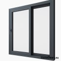 Drzwi okno przesuwne tarasowe balkonowe HSL 200x210 prawe antracyt od ręki