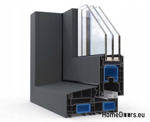 Drzwi okno przesuwne tarasowe balkonowe HSL 200x210 prawe antracyt od ręki