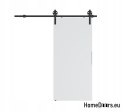 Drzwi przesuwne 70 naścienne ALFA LOFT A 04 Białe 74 + system przesuwny