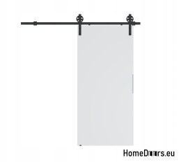 Drzwi przesuwne 70 naścienne ALFA LOFT A 04 Białe 74 + system przesuwny