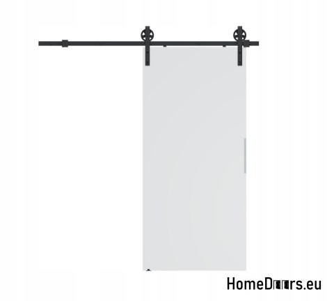 Drzwi przesuwne 70 naścienne ALFA LOFT A 04 Białe 74 + system przesuwny