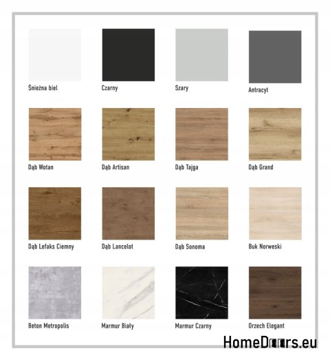 Drzwi przesuwne 70 naścienne ALFA buk norweski 74 + system przesuwny