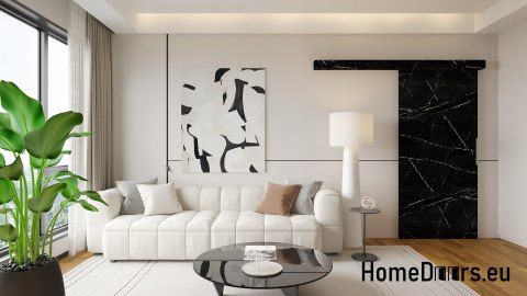 Drzwi przesuwne 80 naścienne ALFA buk Norweski 85 + system przesuwny