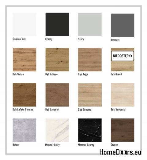 Drzwi przesuwne 90 naścienne ALFA marmur czarny 95+ system przesuwny