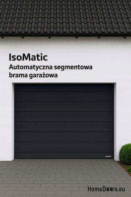 Brama garażowa segmentowa automatyczna z napędem 2500x2125 Antracyt RAL7016