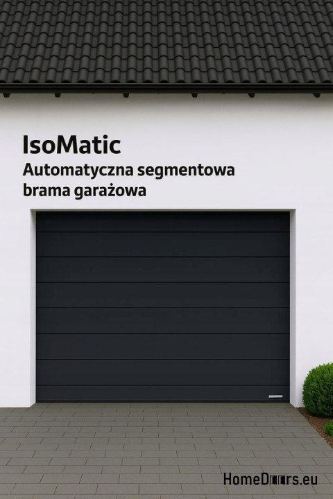 Brama garażowa Hörmann segmentowa automatyczna z napędem 2500x2125 Antracyt RAL7016